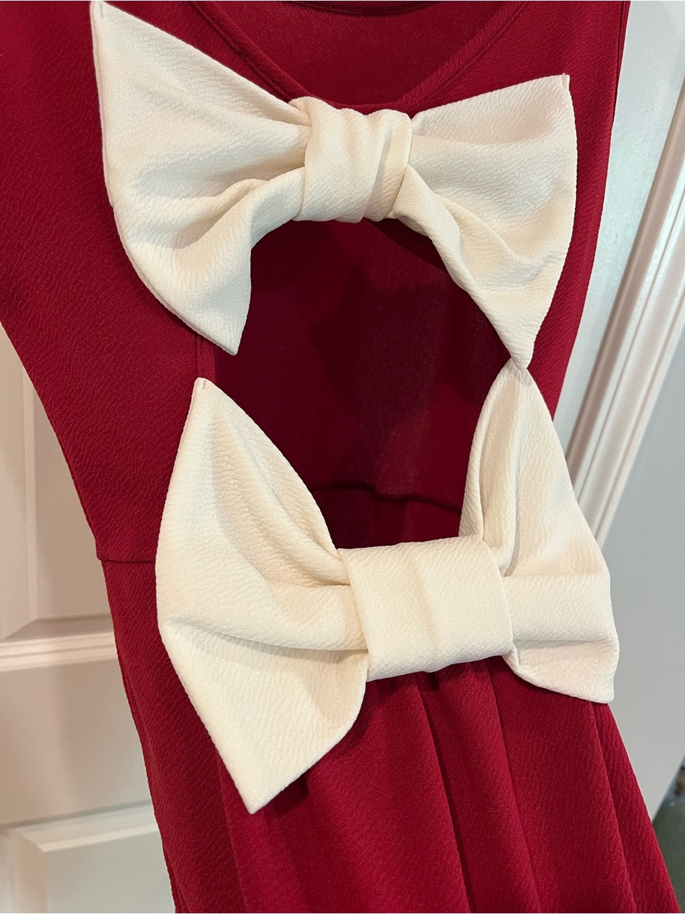 Backless Red Sleeveless Fit & Flare Dress - Picture 6 of 6